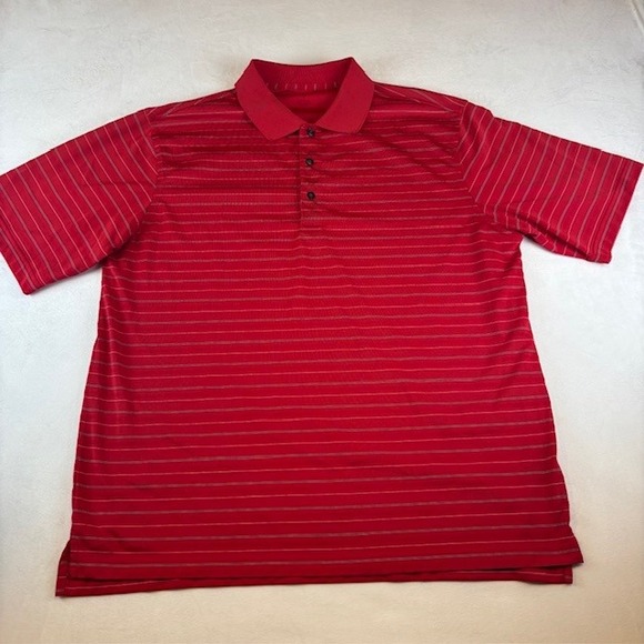 Nicklaus Golf Polo Lot of 2 Men's Shirts Striped Moisture Wicking Athletic Large - Picture 7 of 15